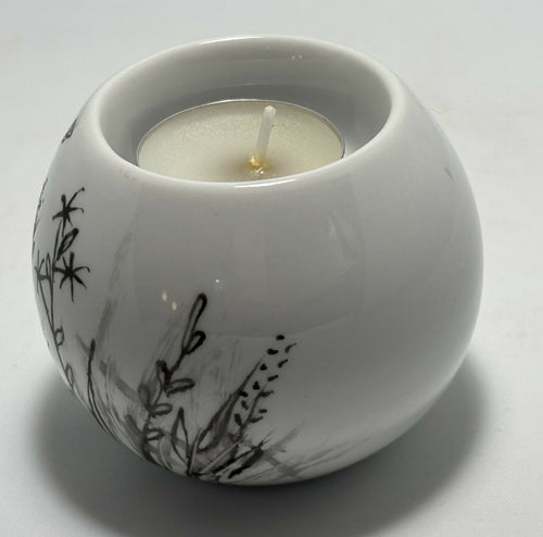 Bougeoir boule HERBES ET FLEURS CHAMPETRES 2 | EMPREINTES Paris - EMPREINTES Paris