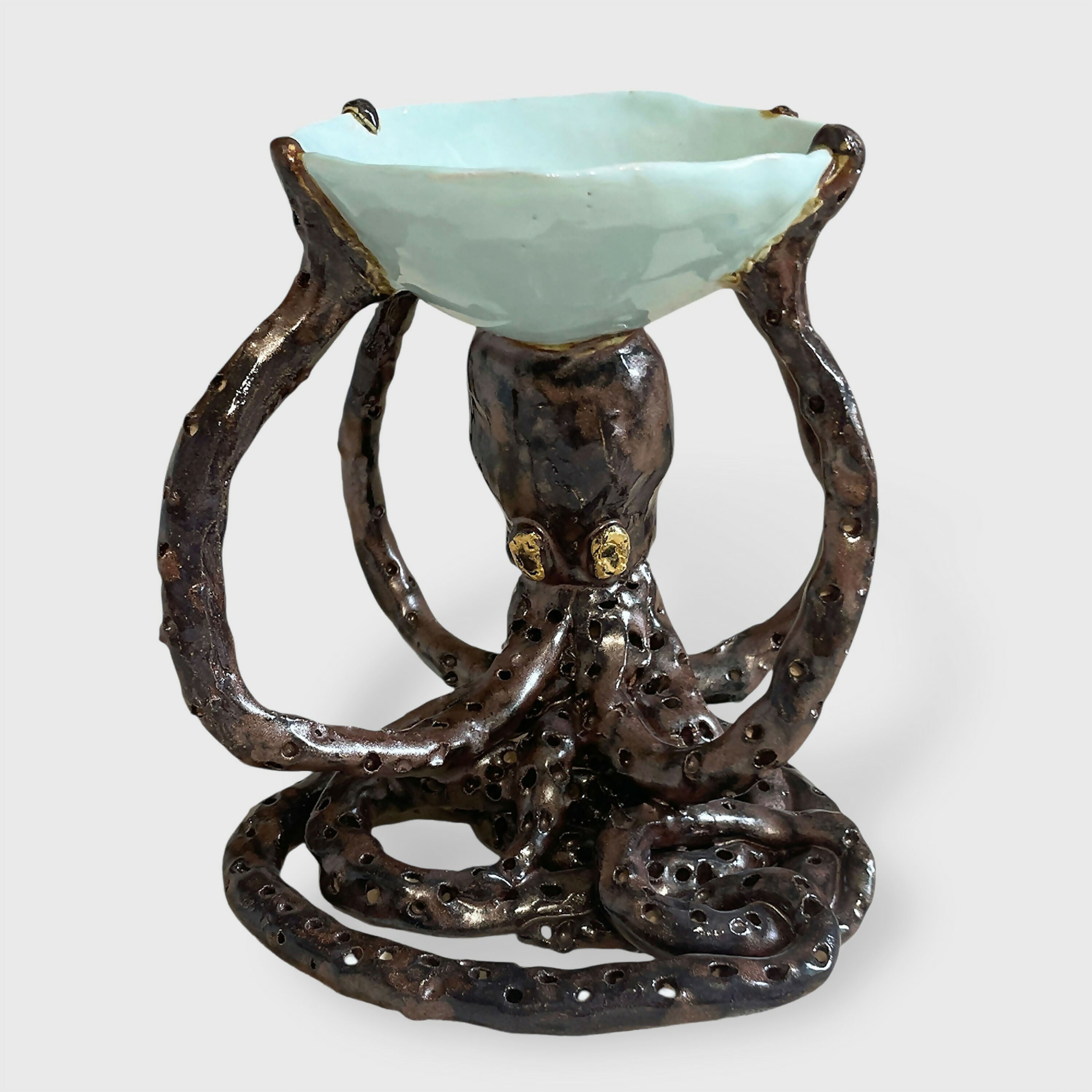 Coupe au poulpe caryatide bronze | EMPREINTES Paris