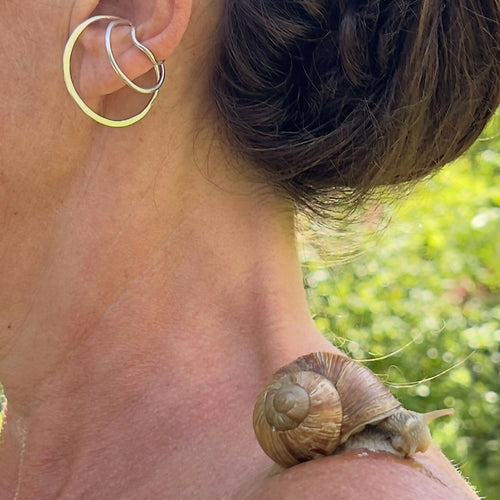 Bracelet Escargot de Bourgogne laiton - atelier lor copie | EMPREINTES Paris - EMPREINTES Paris