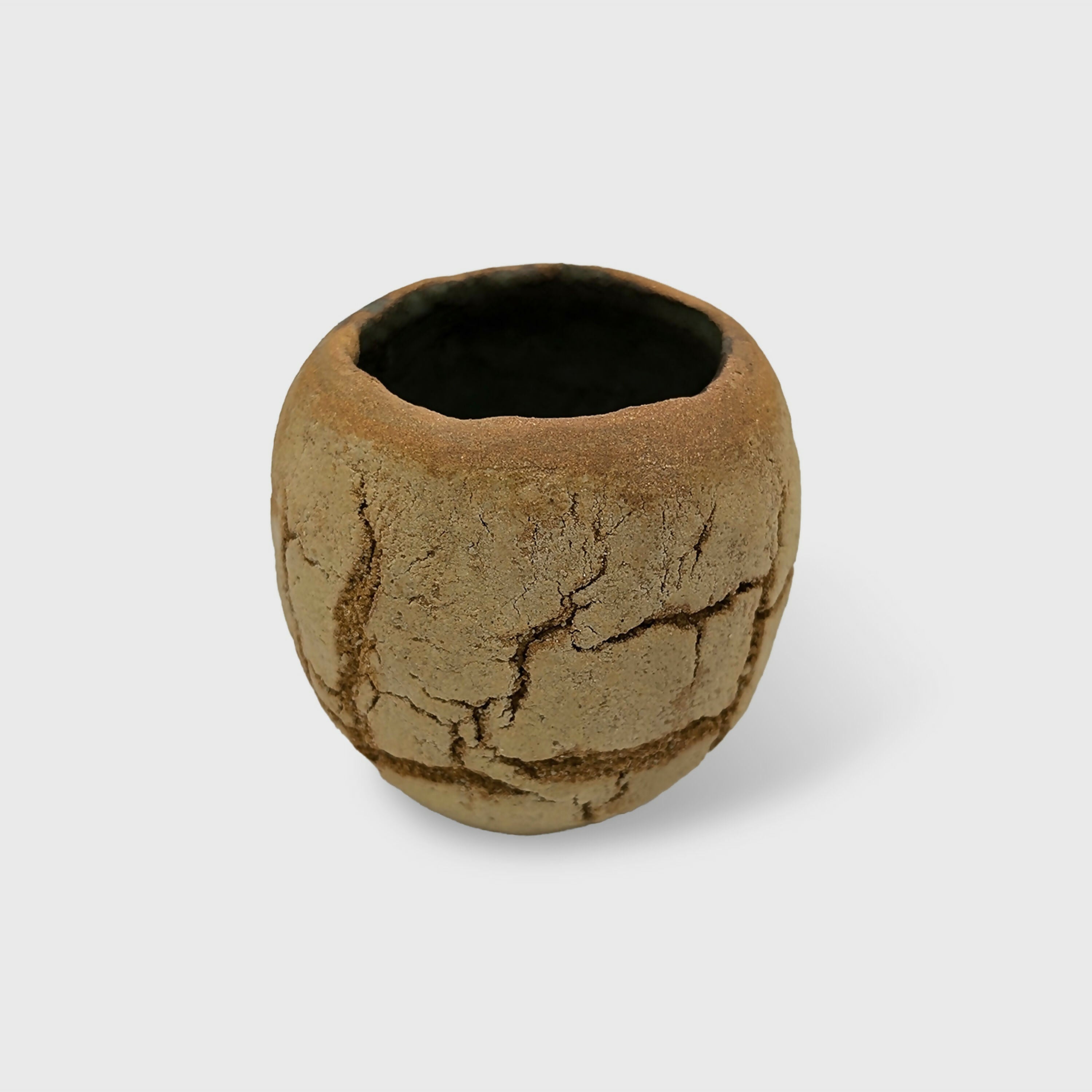 Sculpture Terre craquelée - grès roux 05 | EMPREINTES Paris