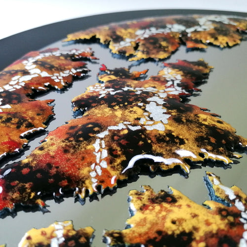 Miroir en émail sur cuivre - Départ pour Mars | EMPREINTES Paris - EMPREINTES Paris