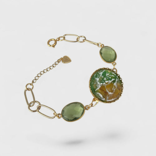 Bracelet vert camée | EMPREINTES Paris - EMPREINTES Paris