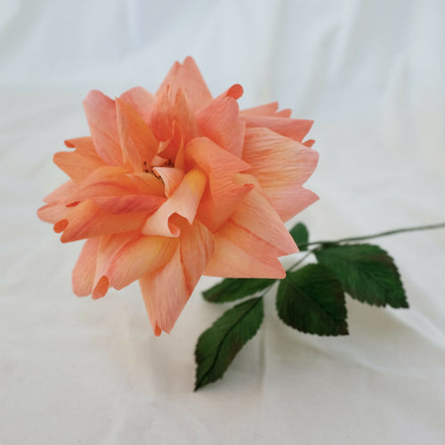 Rose en papier (couleur rose orangé) | EMPREINTES Paris - EMPREINTES Paris