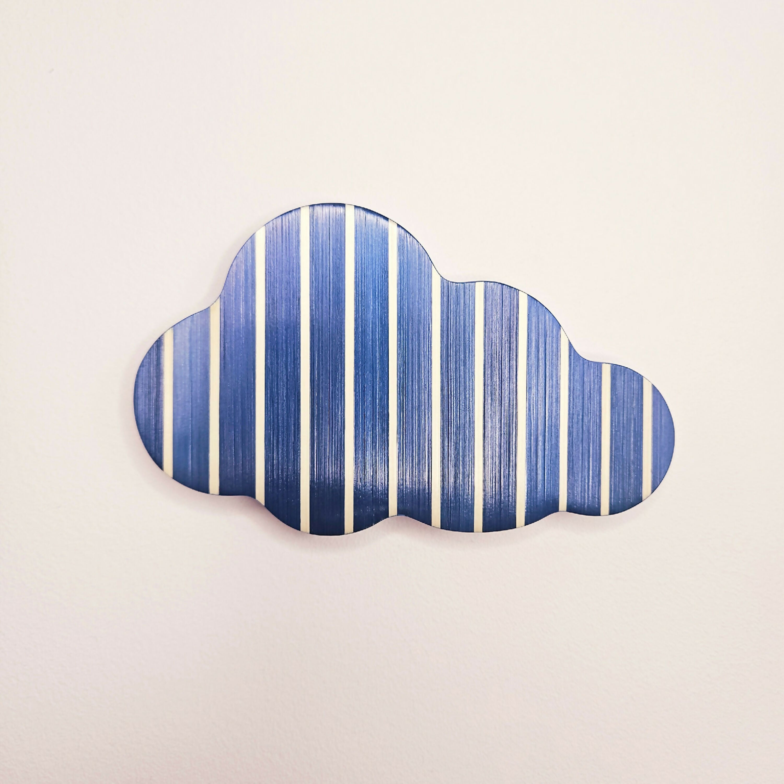 Série Mini Pop - Nuage rayures bleu marine et blanc | EMPREINTES Paris