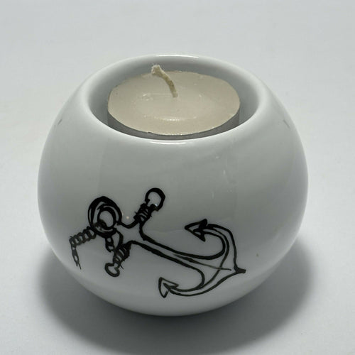 Bougeoir boule OCÉAN Ancre marine | EMPREINTES Paris - EMPREINTES Paris