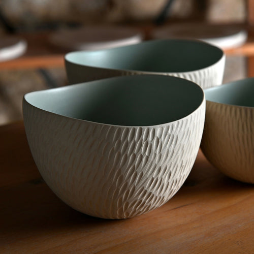 bol_gres_blanc_grave_interieur_bleu_vert_pale_emmanuelle_manche_ceramique copie | EMPREINTES Paris - EMPREINTES Paris