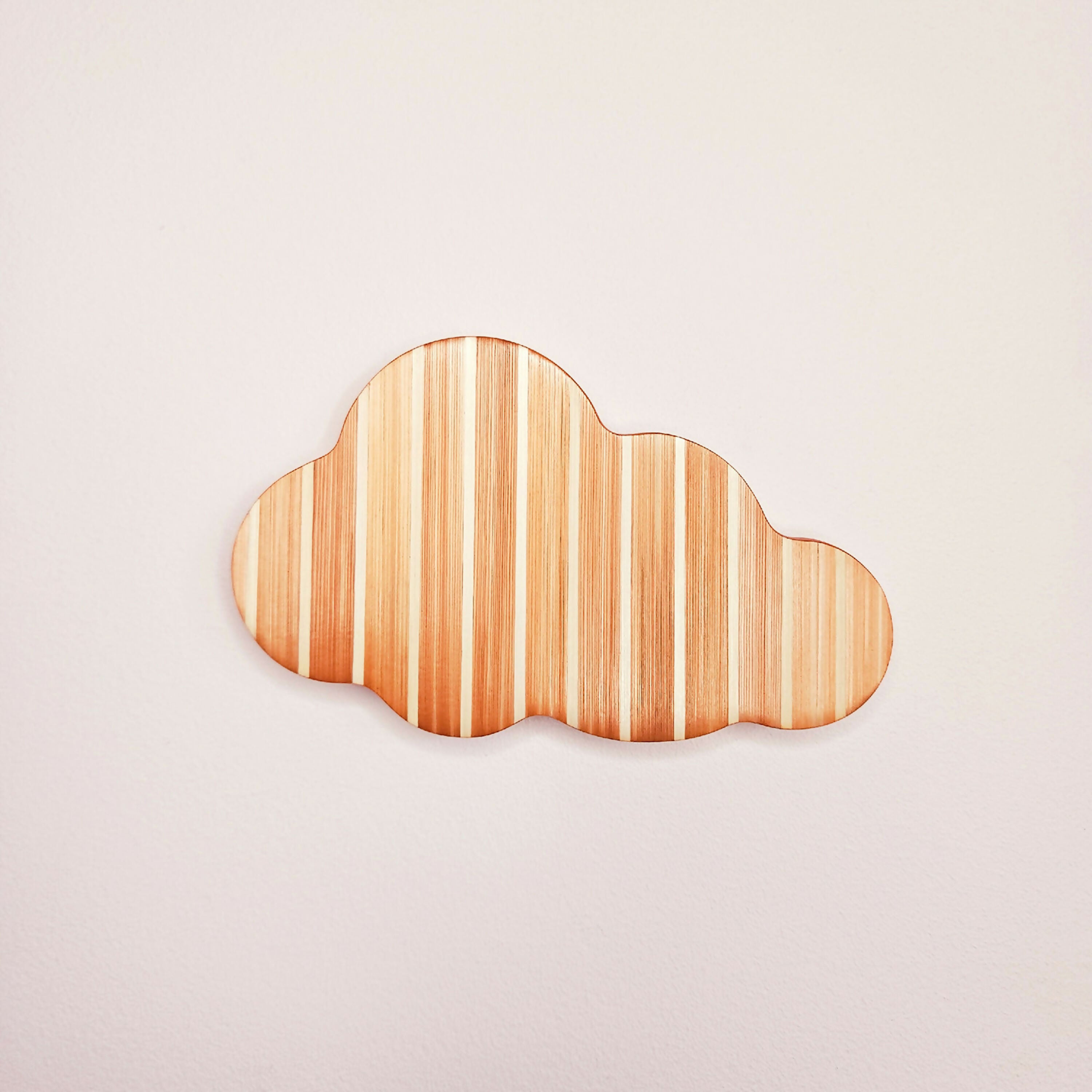 Série Mini Pop - Nuage rayures orange et blanc | EMPREINTES Paris