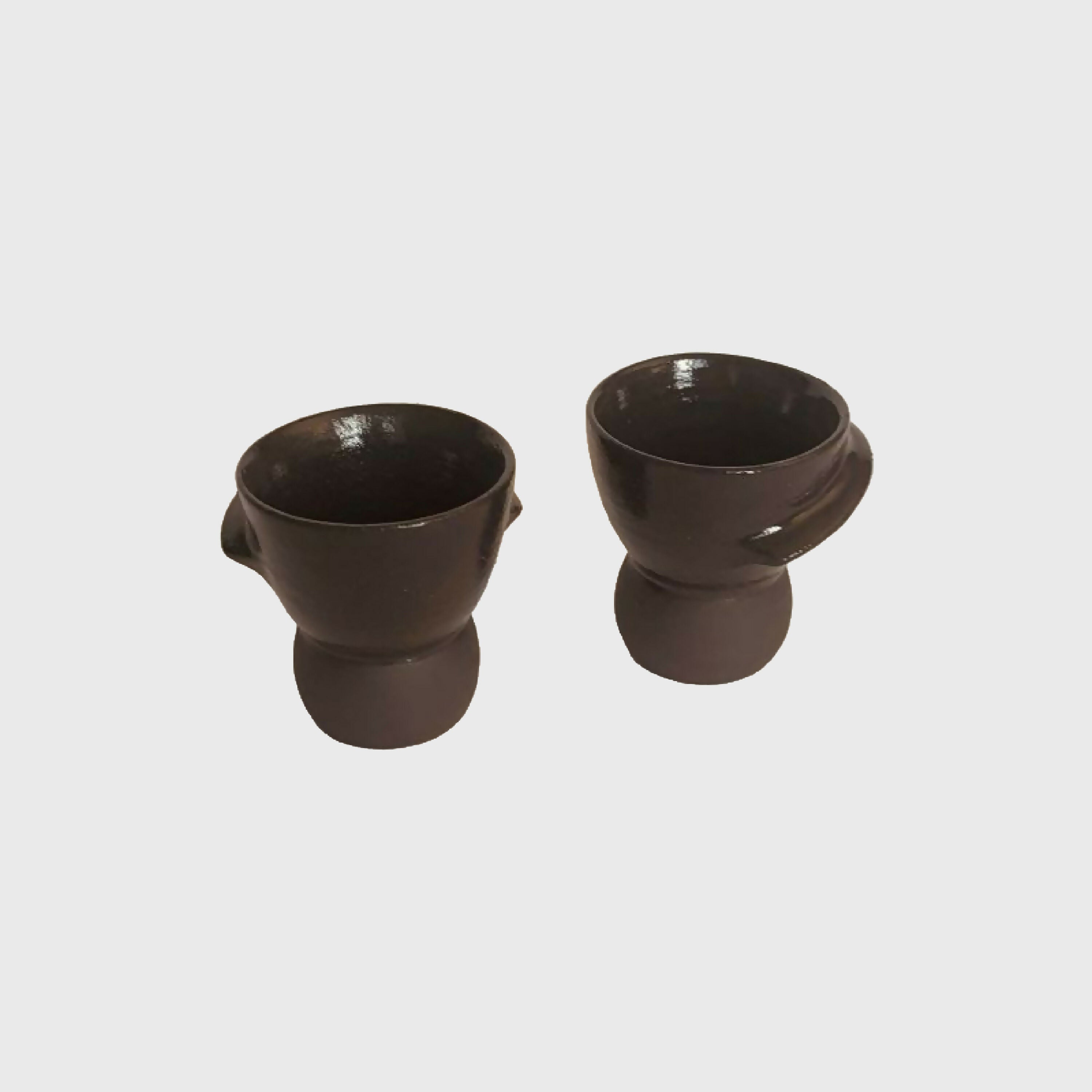 Duo de Tasses à Café Bulle noires | EMPREINTES Paris
