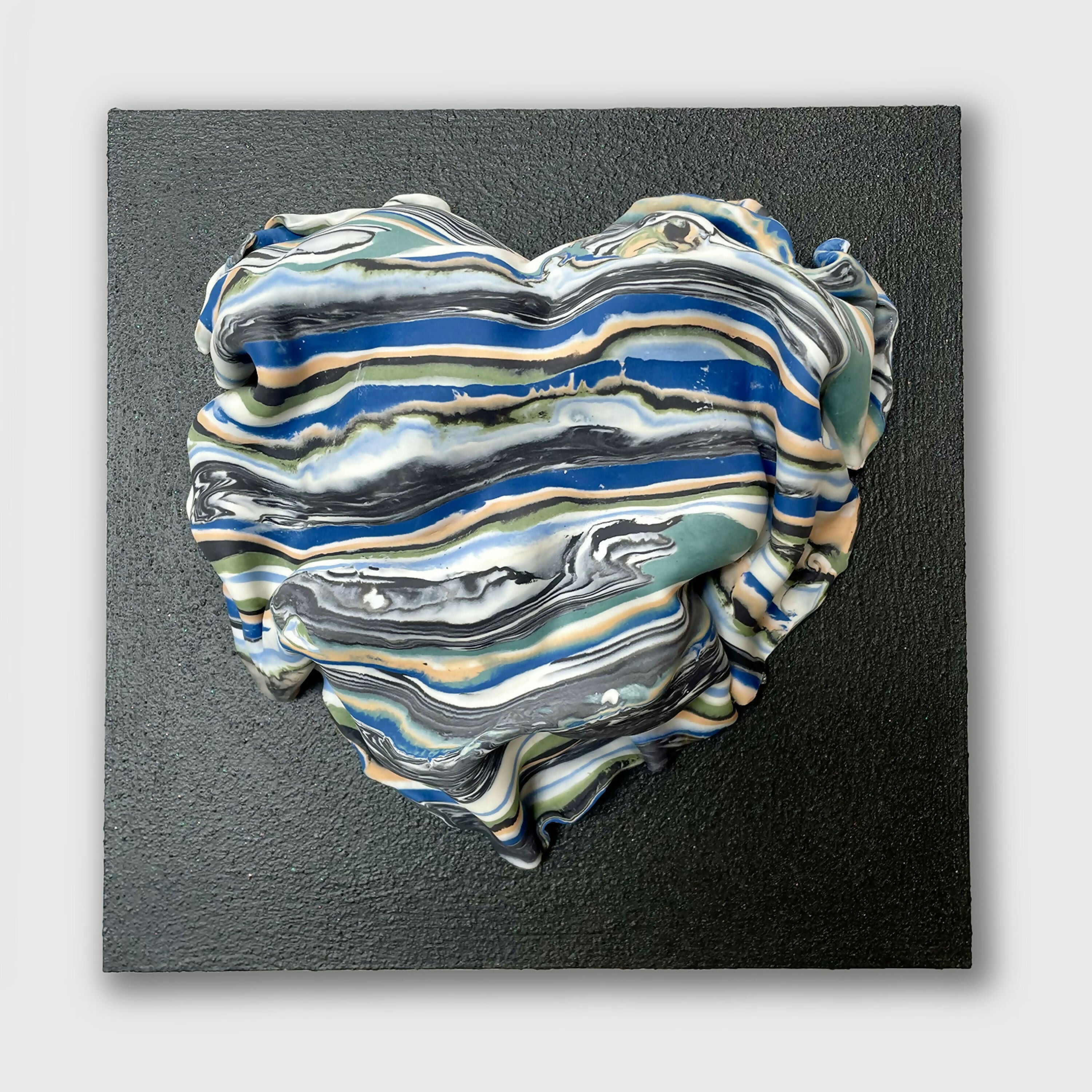 Bas relief tableau collection Cœur porcelaine Nériage1 | EMPREINTES Paris