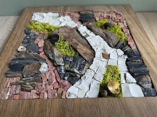 tableau_bois_mosaique_cupules_guislaine_carrier copie | EMPREINTES Paris - EMPREINTES Paris