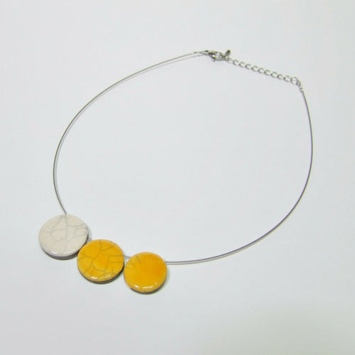 Collier trio Plat jaune | EMPREINTES Paris - EMPREINTES Paris