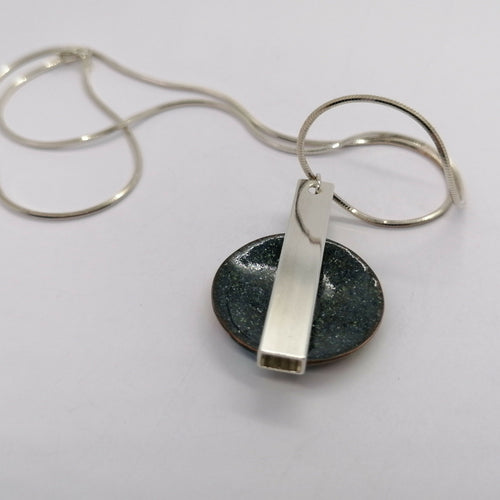 Collier en émail Talisman bleus | EMPREINTES Paris - EMPREINTES Paris