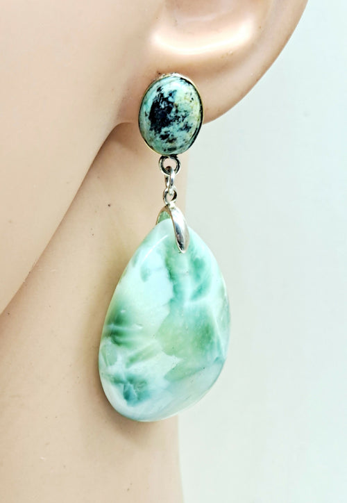 Boucles d'oreilles Jade de birmanie Jade de birmanie | EMPREINTES Paris - EMPREINTES Paris