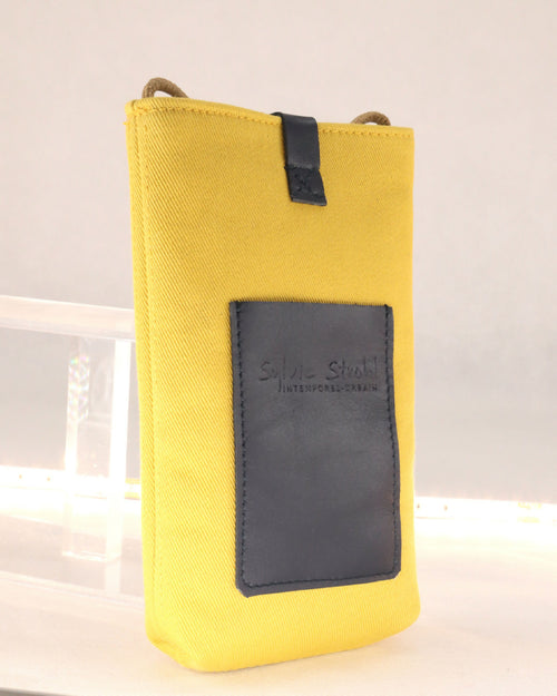 poche_telephone_nautic_–_gabardine_jaune_solaire_sylvie_strohl | EMPREINTES Paris - EMPREINTES Paris