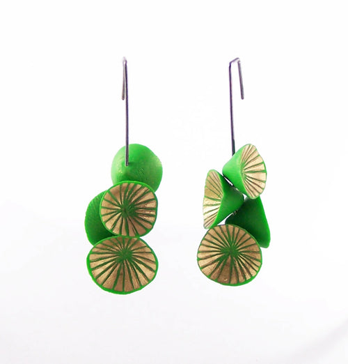 boucles_doreilles_nenuphar_vert_et_or_aurelie_lejeune copie | EMPREINTES Paris - EMPREINTES Paris