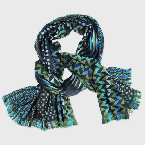 echarpe_maxi_laine_soie_multico_marine_planetarium_sophie_guyot_soieries copie | EMPREINTES Paris - EMPREINTES Paris