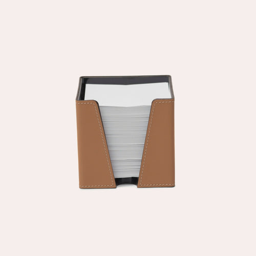 Cube papier cuir camel | EMPREINTES Paris - EMPREINTES Paris