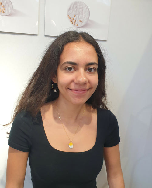 Collier Galaxie jaune 2 - Pièce Unique | EMPREINTES Paris - EMPREINTES Paris