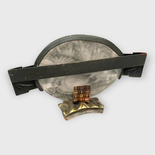 Japon, poisson, carpes koi, petite scultpture à poser, cadeau homme, Japonisant, orientale, rouge et noir, art décoratif, année 30, géometrique, pate de verre | EMPREINTES Paris - EMPREINTES Paris