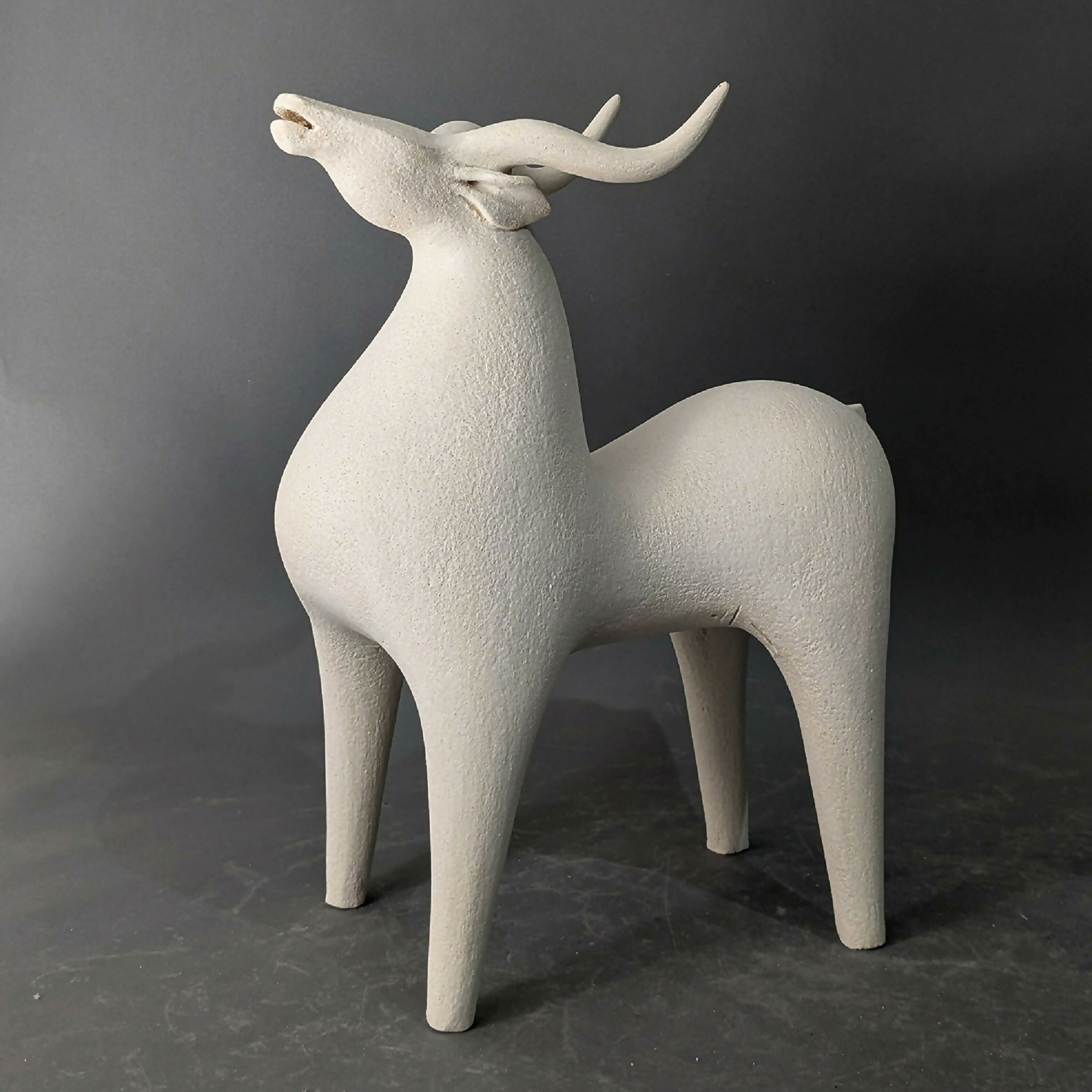 Sculpture Gazelle Blanche Collection Singing | EMPREINTES Paris