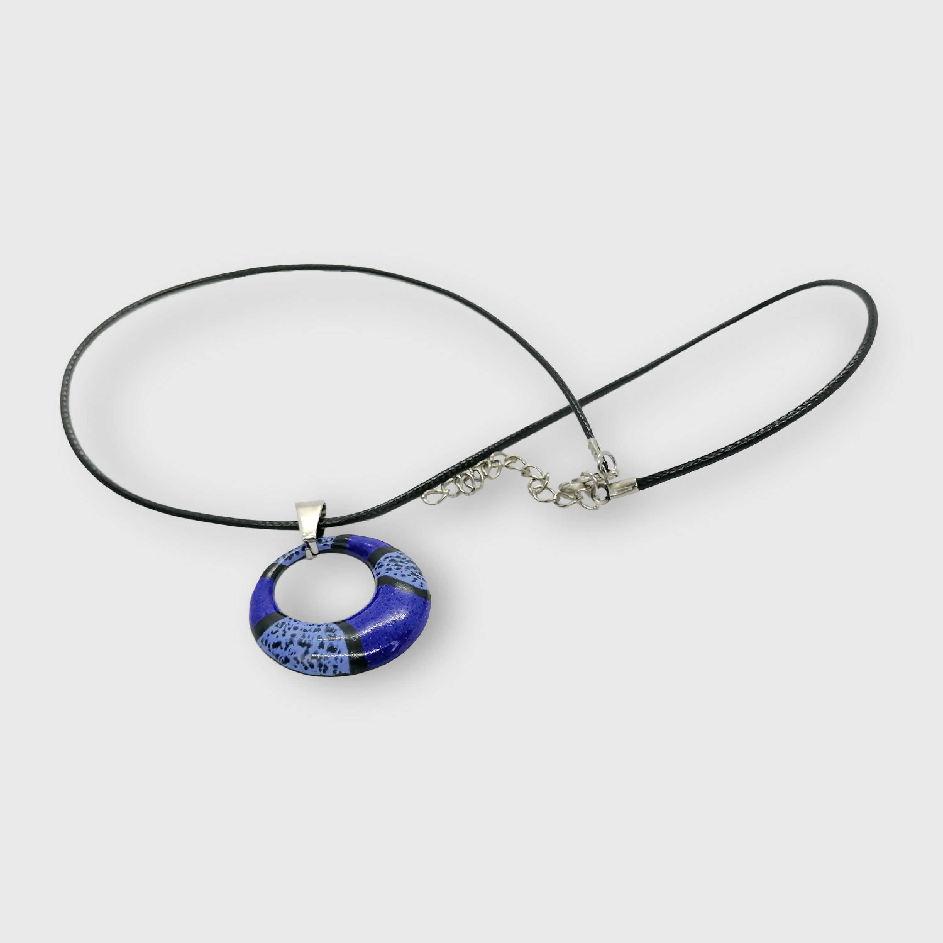 Pendentif Couleurs de Feux en émail sur cuivre bleus | EMPREINTES Paris