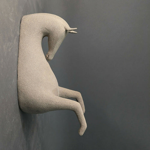 Sculpture Murale Cheval Gris | EMPREINTES Paris - EMPREINTES Paris