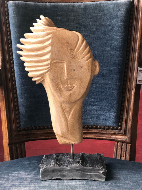 Symphonie, sculpture en stéatite terre de sienne | EMPREINTES Paris - EMPREINTES Paris