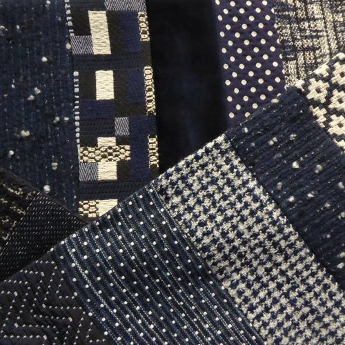 Écharpe hivernale homme- marine blanc | EMPREINTES Paris - EMPREINTES Paris