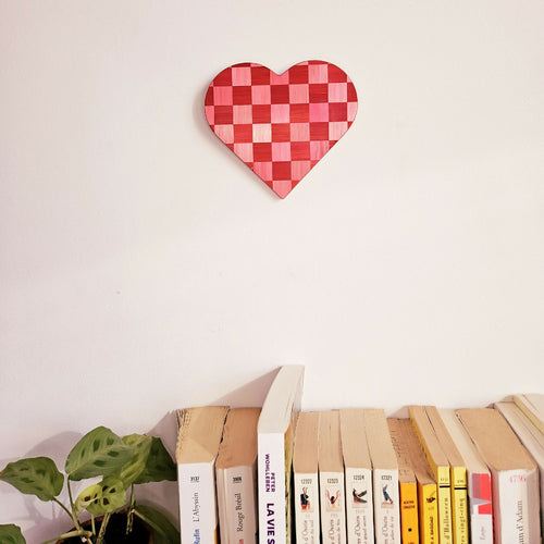 serie_pop_coeur_damiers_rose_rouge_hop_studio | EMPREINTES Paris - EMPREINTES Paris