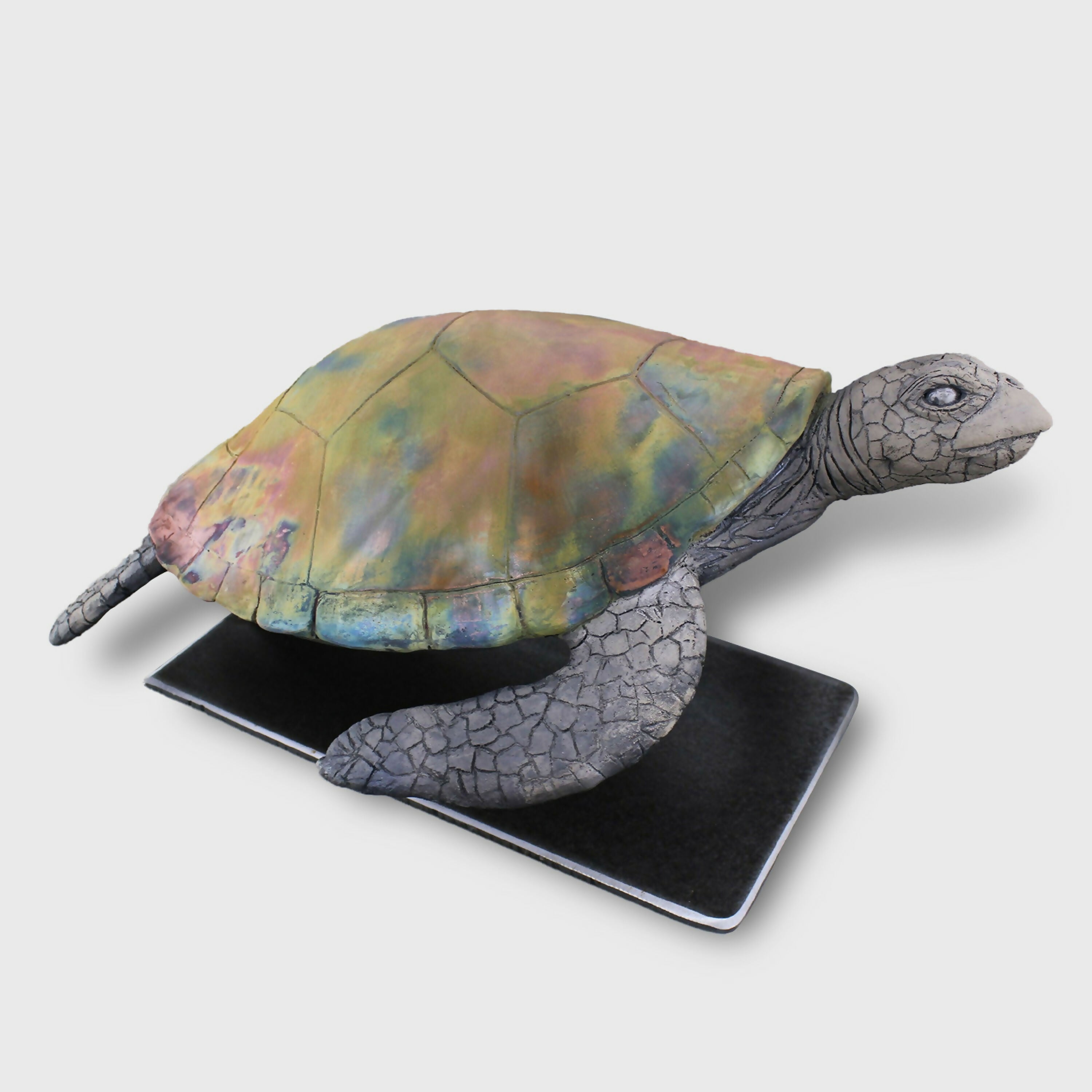 sculpture_de_tortue_en_raku_cuivre_mat_sara_grace_wevill copie | EMPREINTES Paris