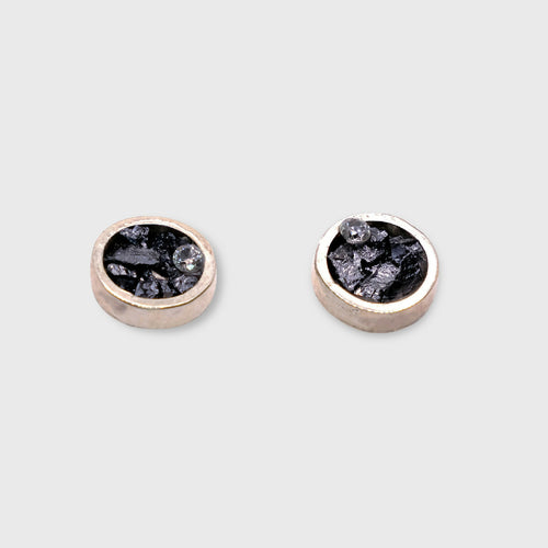 Boucles d'oreilles puces Stibine Argent | EMPREINTES Paris - EMPREINTES Paris