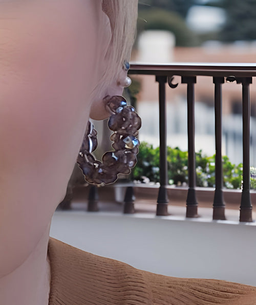 boucles_doreilles_cercles_mauve_refractions_en_chaines_rec_bijoux copie | EMPREINTES Paris - EMPREINTES Paris