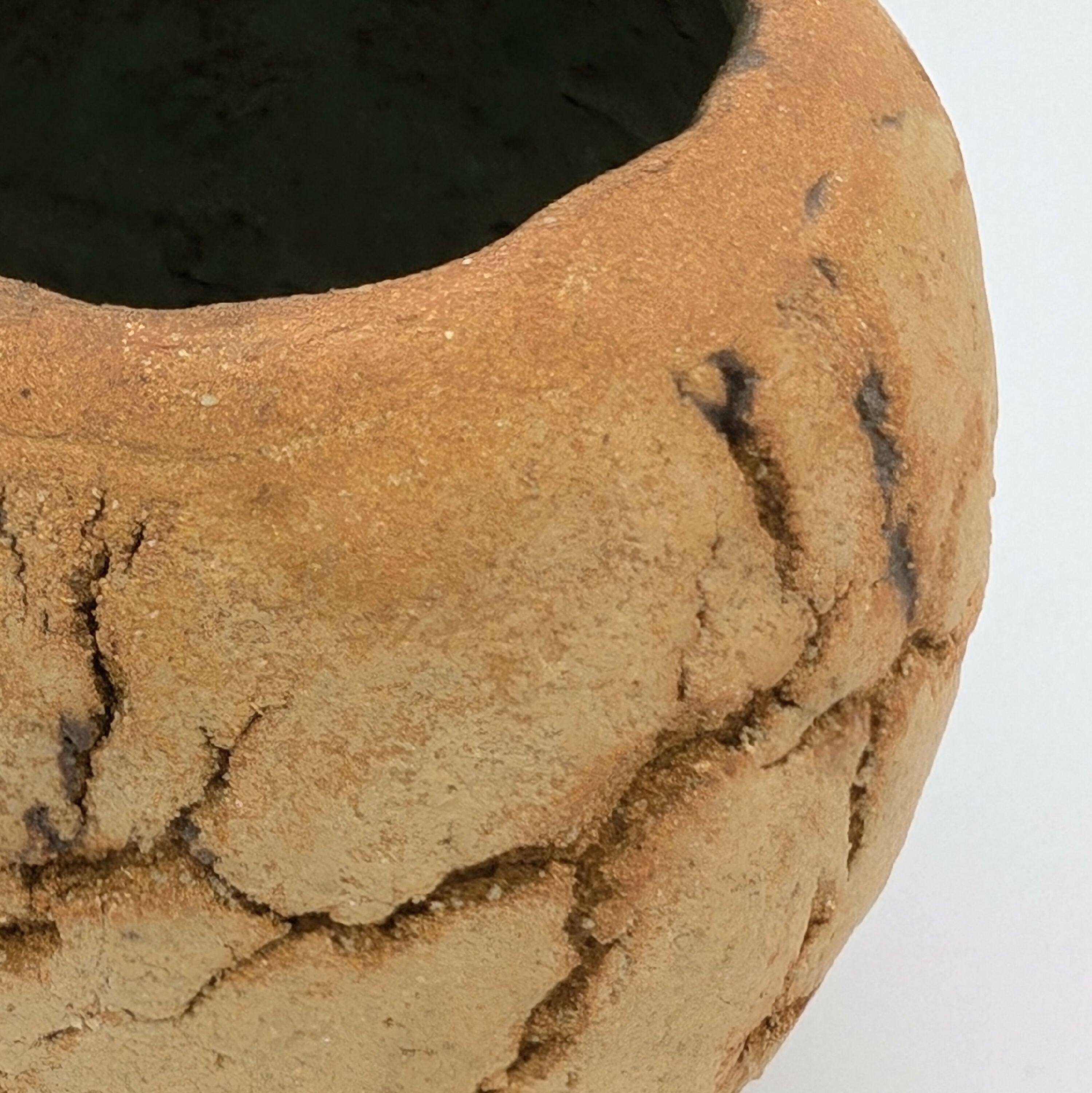 Sculpture Terre craquelée - grès roux 05 | EMPREINTES Paris