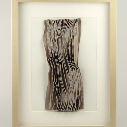 tableau_textile_encadre_oscillations_taupe_a3_floriane_schmitt_studio copie | EMPREINTES Paris - EMPREINTES Paris