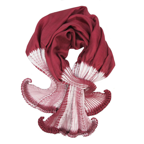 Foulard court plissé en twill de soie COULIPLI | EMPREINTES Paris - EMPREINTES Paris