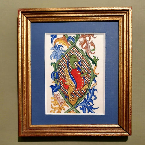 enluminure_dragon_musicien_les_parchemins_dores_enluminure copie | EMPREINTES Paris - EMPREINTES Paris