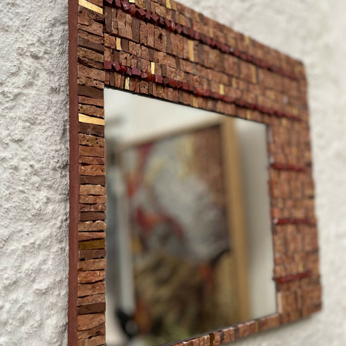 miroir_mosaique_ocre_guislaine_carrier copie | EMPREINTES Paris - EMPREINTES Paris