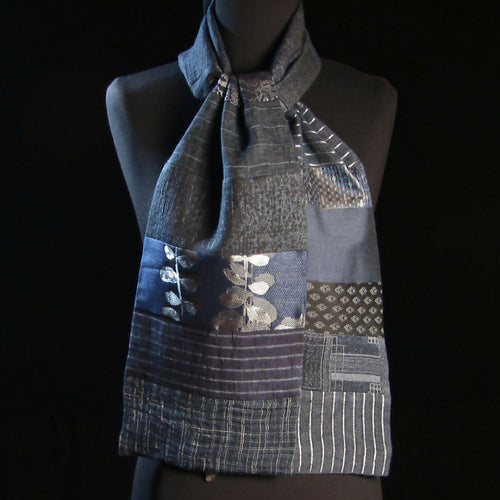 Écharpe intemporelle homme- bleu indigo | EMPREINTES Paris - EMPREINTES Paris