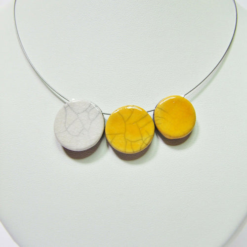 Collier trio Plat jaune | EMPREINTES Paris - EMPREINTES Paris
