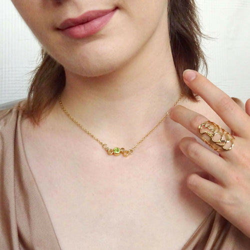 pendentif_cinq_bulles_avec_peridot_lumiss_design | EMPREINTES Paris - EMPREINTES Paris