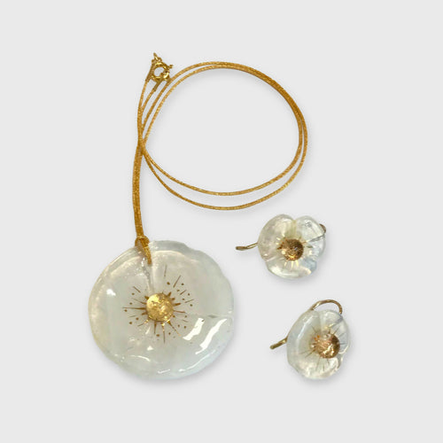 Parure Coquelicot Blanc1 copie | EMPREINTES Paris - EMPREINTES Paris