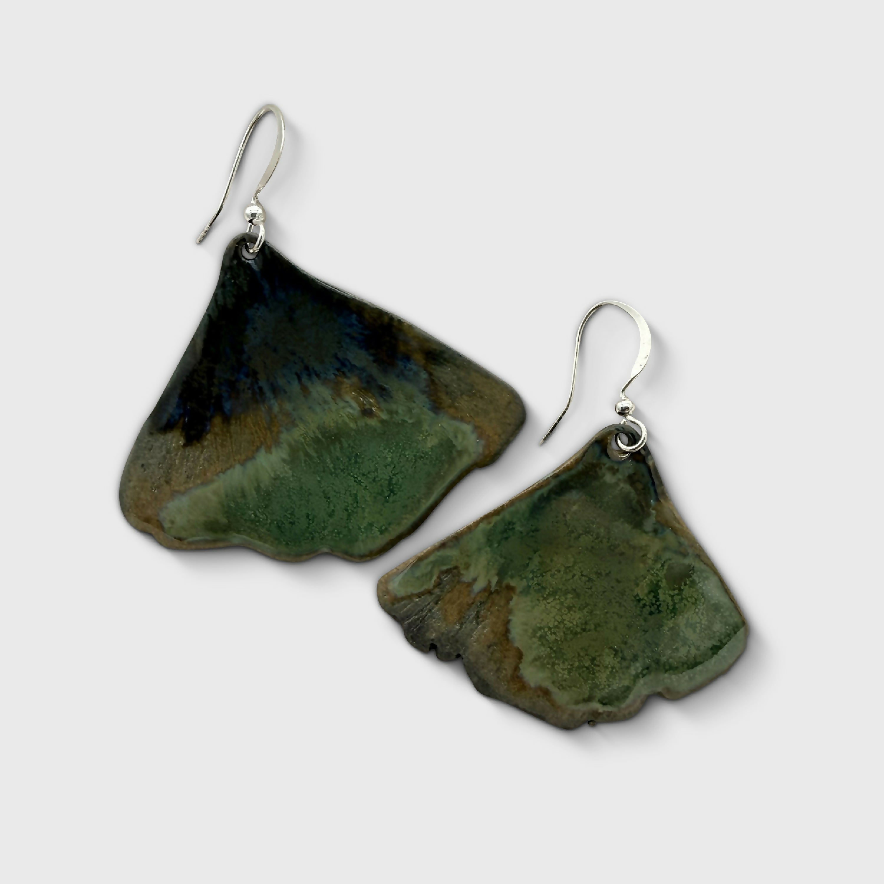 Boucles d’oreilles ginkgo crépuscule | EMPREINTES Paris