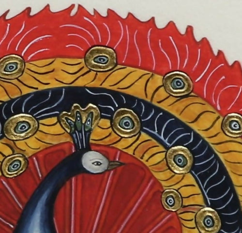 enluminure_le_paon_rouge_annie_bouyer_enluminure copie | EMPREINTES Paris - EMPREINTES Paris