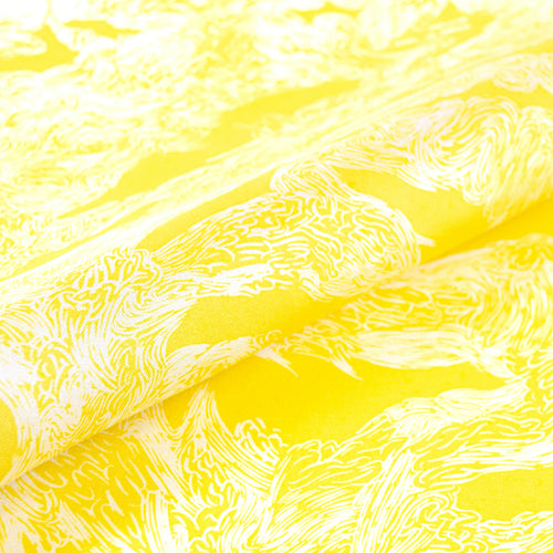 Bandana de Soie Mauvais Vents Jaune - prelude copie | EMPREINTES Paris - EMPREINTES Paris