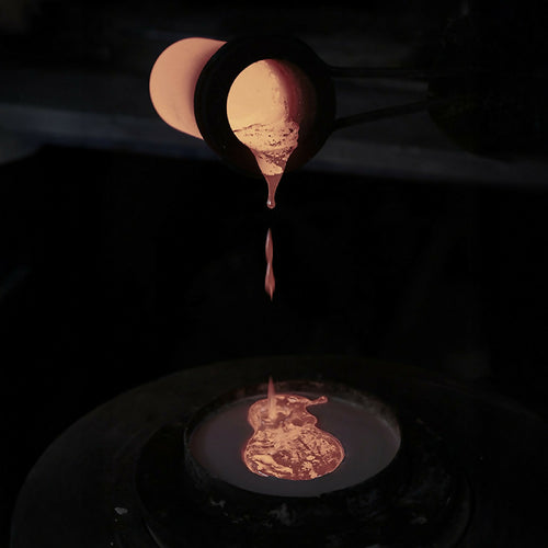 Sculpture L'Etreinte en bronze doré or rose (18 carats) | EMPREINTES Paris - EMPREINTES Paris