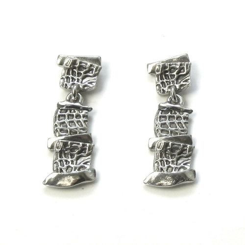 boucles_doreilles_quadrillages_en_etain_bijoux_christine_philippe copie | EMPREINTES Paris - EMPREINTES Paris