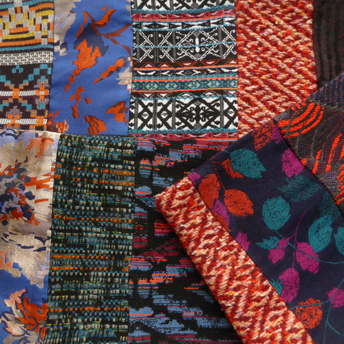 Écharpe hivernale - Multico rouge | EMPREINTES Paris - EMPREINTES Paris