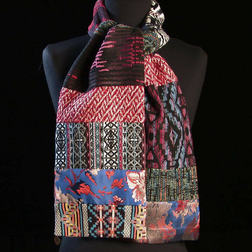 Écharpe hivernale - Multico rouge | EMPREINTES Paris - EMPREINTES Paris