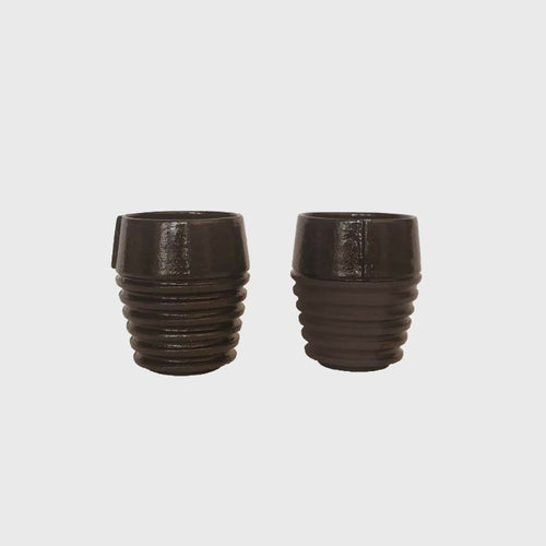 Duo de Tasses à Café Sillage noires | EMPREINTES Paris - EMPREINTES Paris