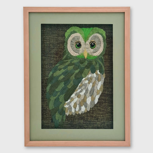 tableau_brode_la_hulotte_carole_bonneau copie | EMPREINTES Paris - EMPREINTES Paris